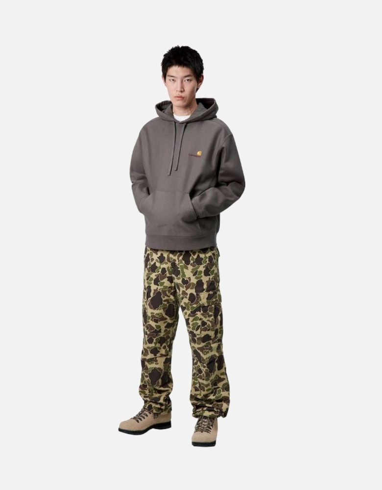 Hooded American Script Sweatshirt - Porphyry