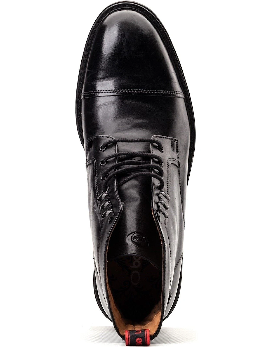 London Plymouth Leather Men's Black Ankle Boots