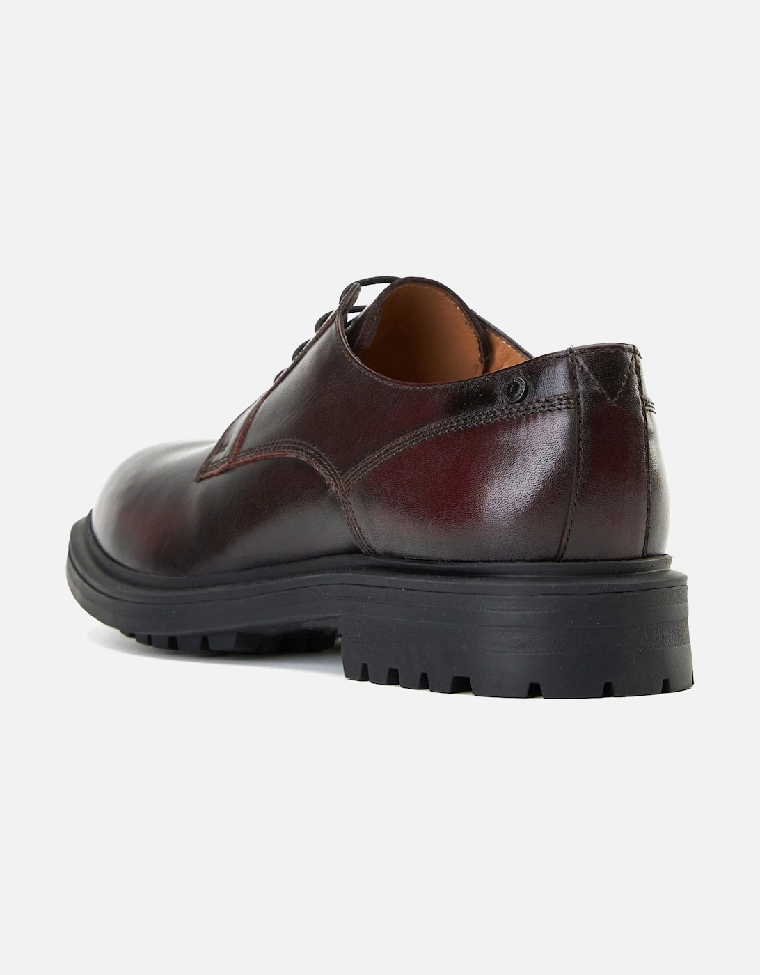 London Locke Leather Men's Bordo Lace-Up Shoes