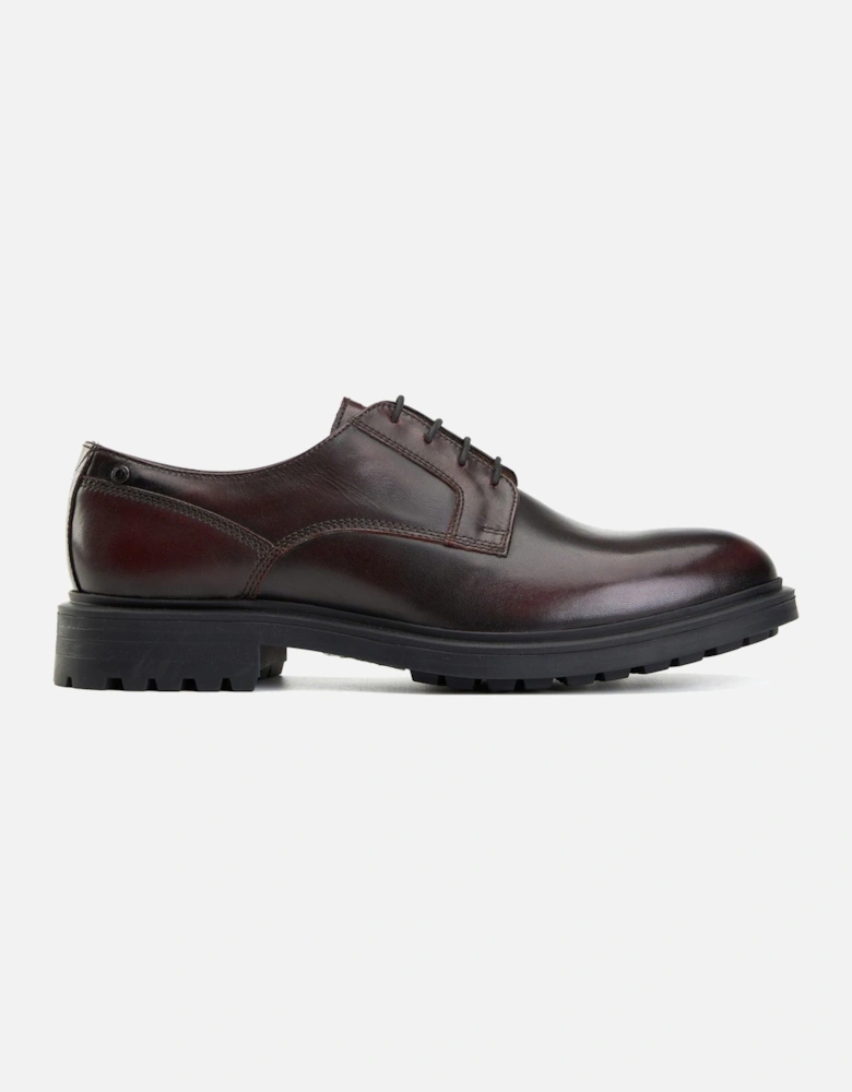 London Locke Leather Men's Bordo Lace-Up Shoes