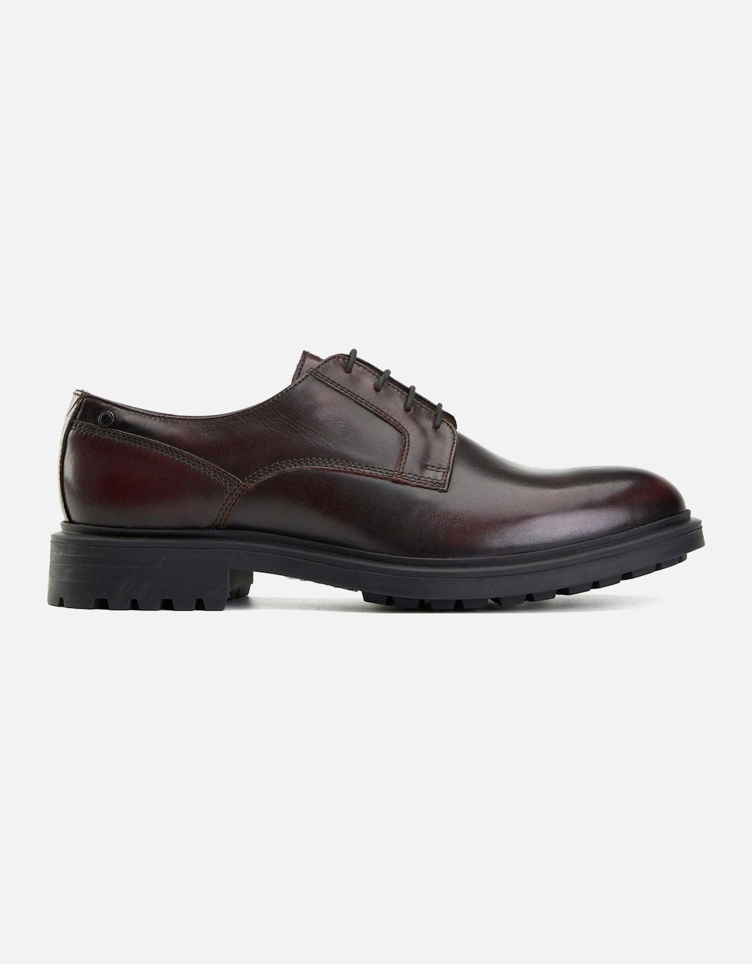 London Locke Leather Men's Bordo Lace-Up Shoes