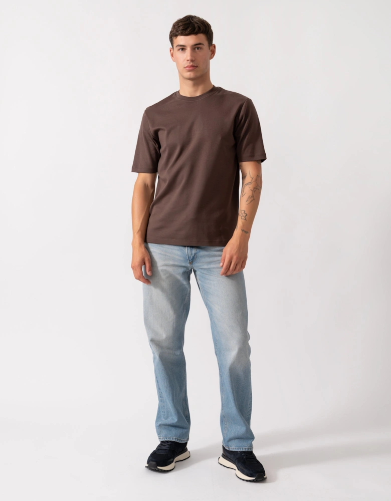 Palmela Mens Crew Neck T-Shirt - Chocolate