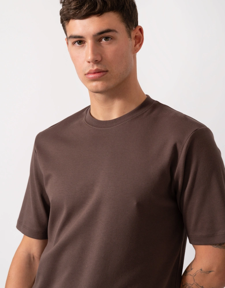 Palmela Mens Crew Neck T-Shirt - Chocolate