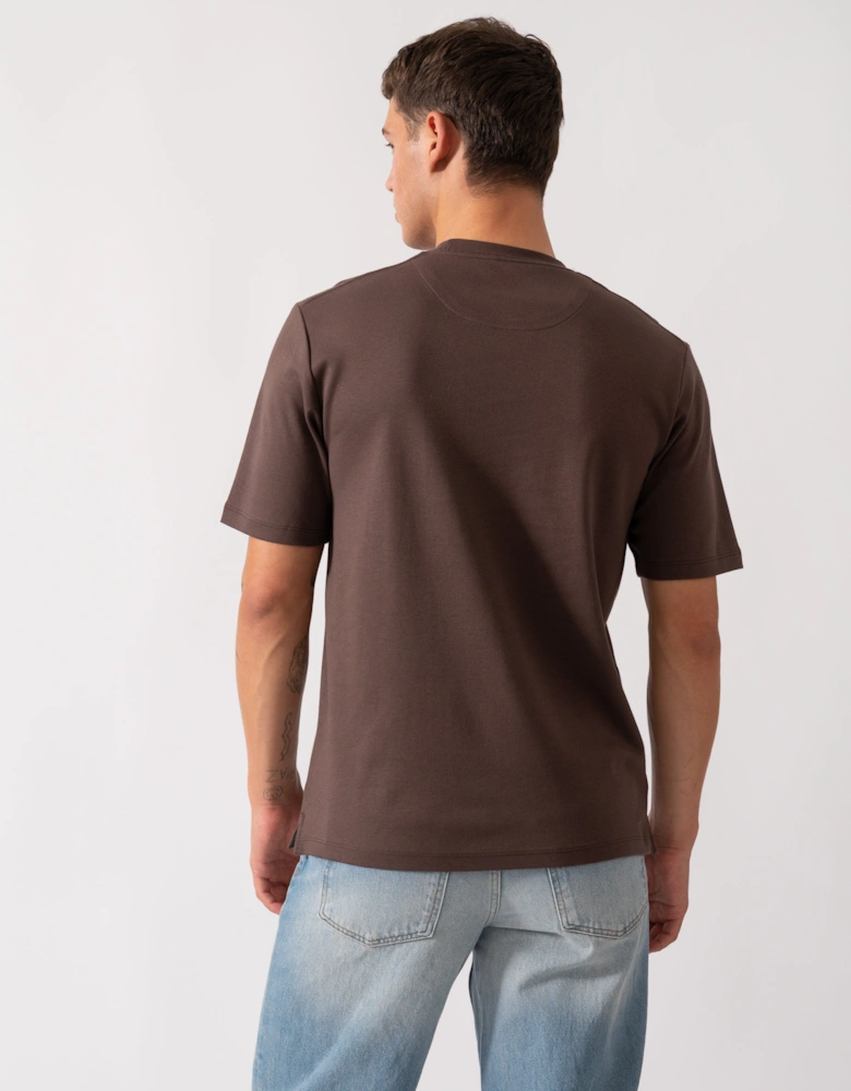 Palmela Mens Crew Neck T-Shirt - Chocolate