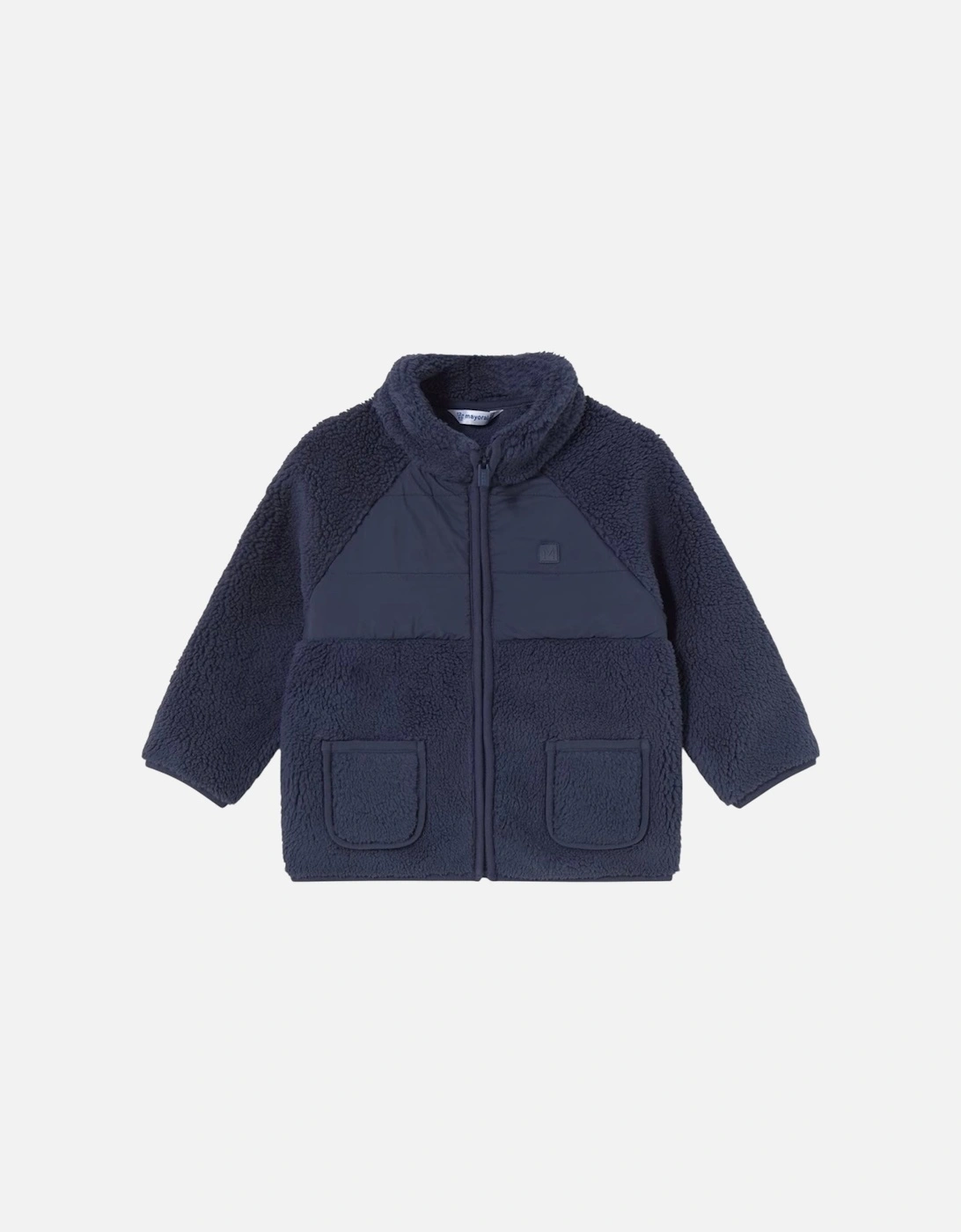 Boys Navy Zip Up Fleece Jacket, 4 of 3