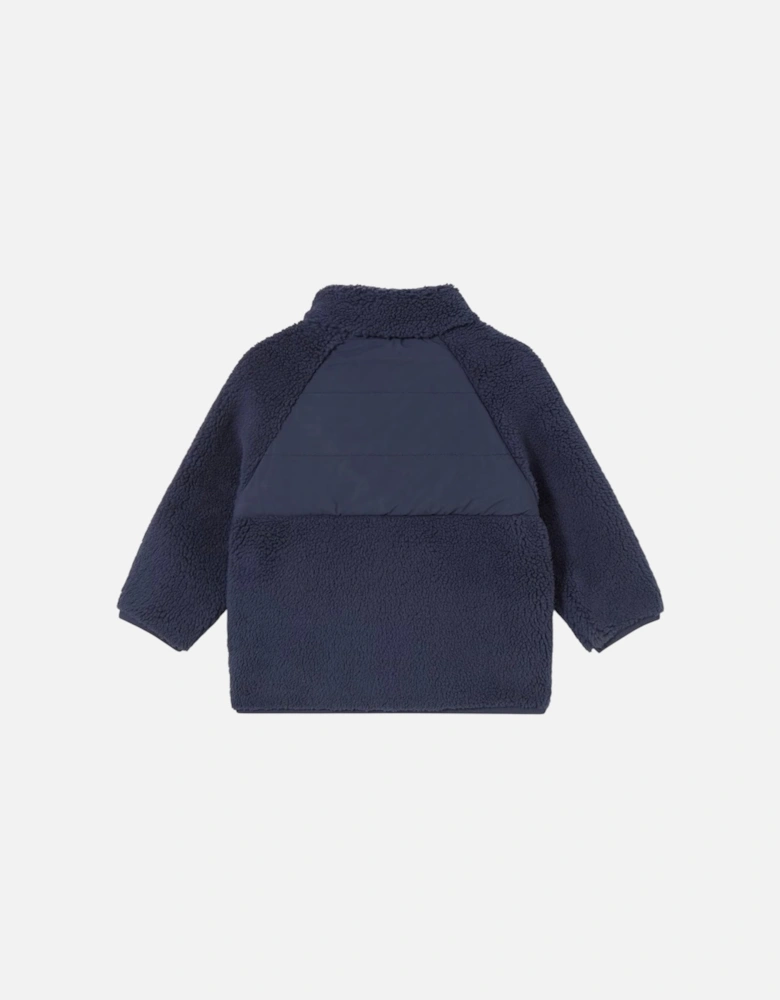 Boys Navy Zip Up Fleece Jacket