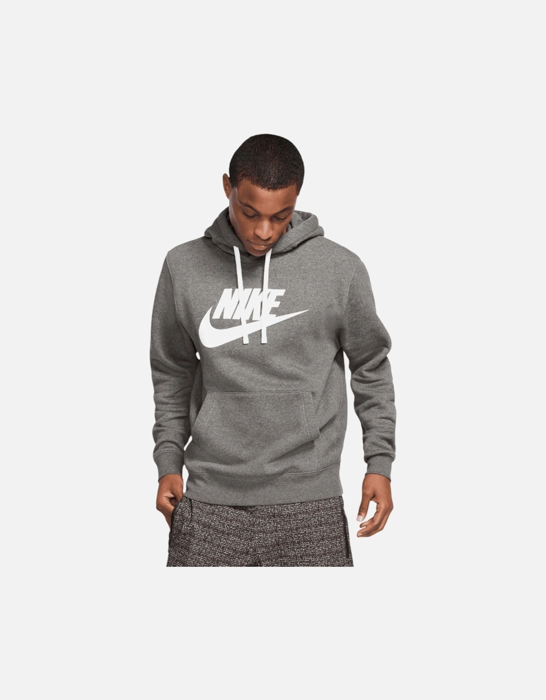 Mens Fleece Hoodie Pullover Sportswear Club Graphic, 5 of 4