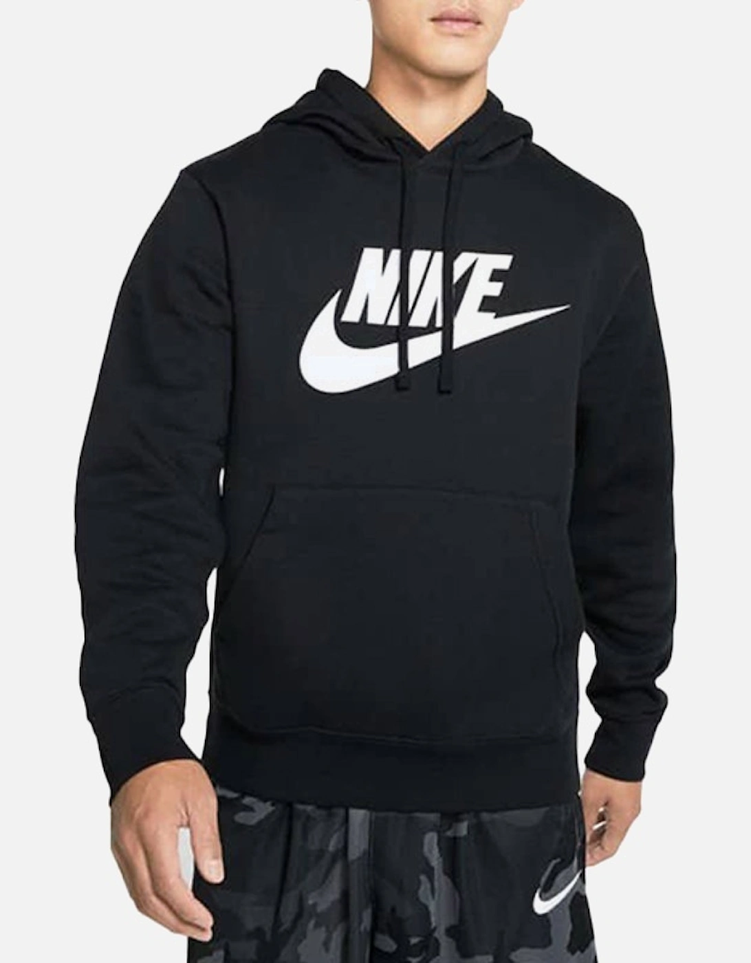 Mens Fleece Hoodie Pullover Sportswear Club Graphic, 4 of 3