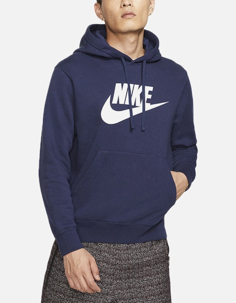 Mens Fleece Hoodie Pullover Sportswear Club Graphic