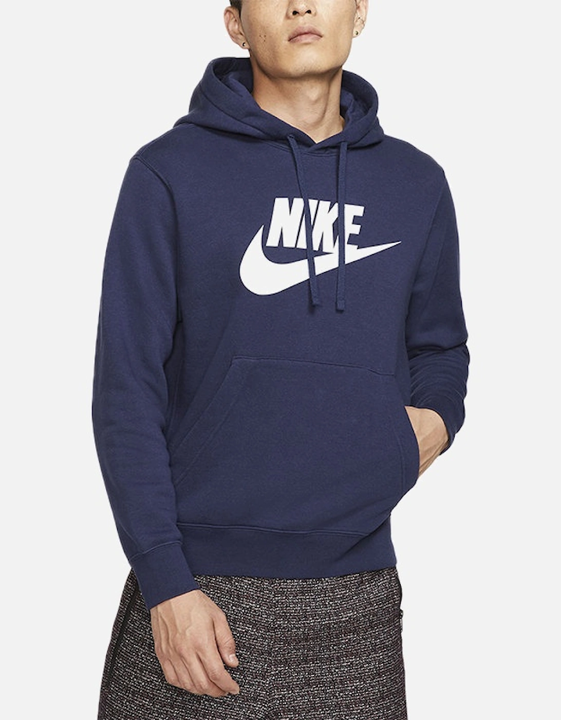 Mens Fleece Hoodie Pullover Sportswear Club Graphic