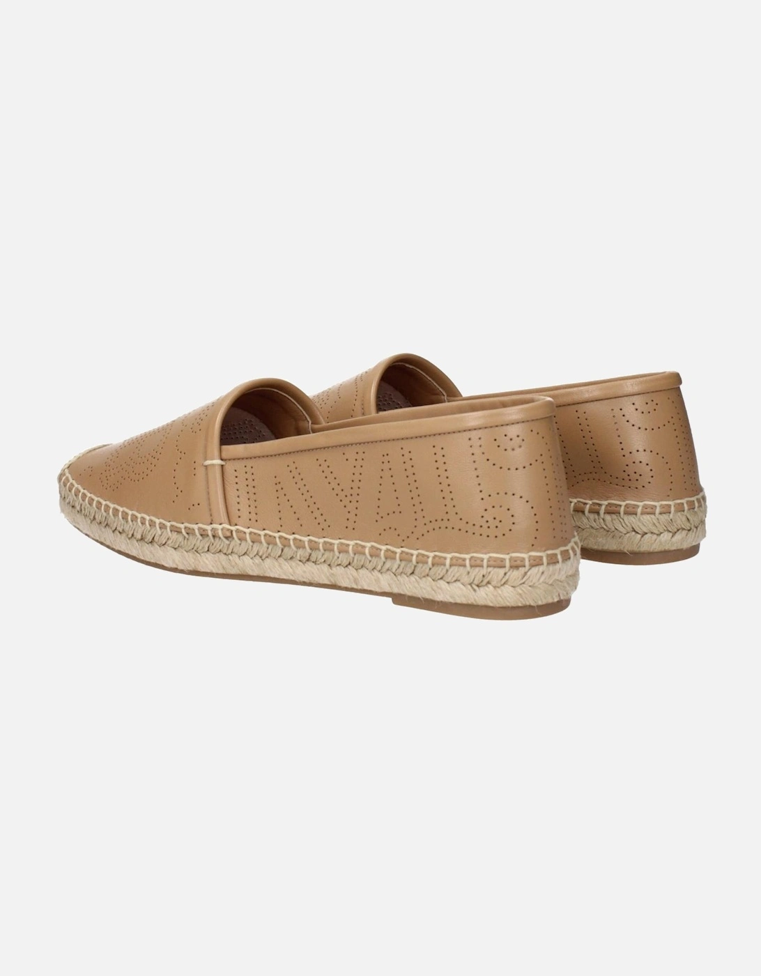 Leather Espadrilles with Logo Detailing Women - Brown Shoes