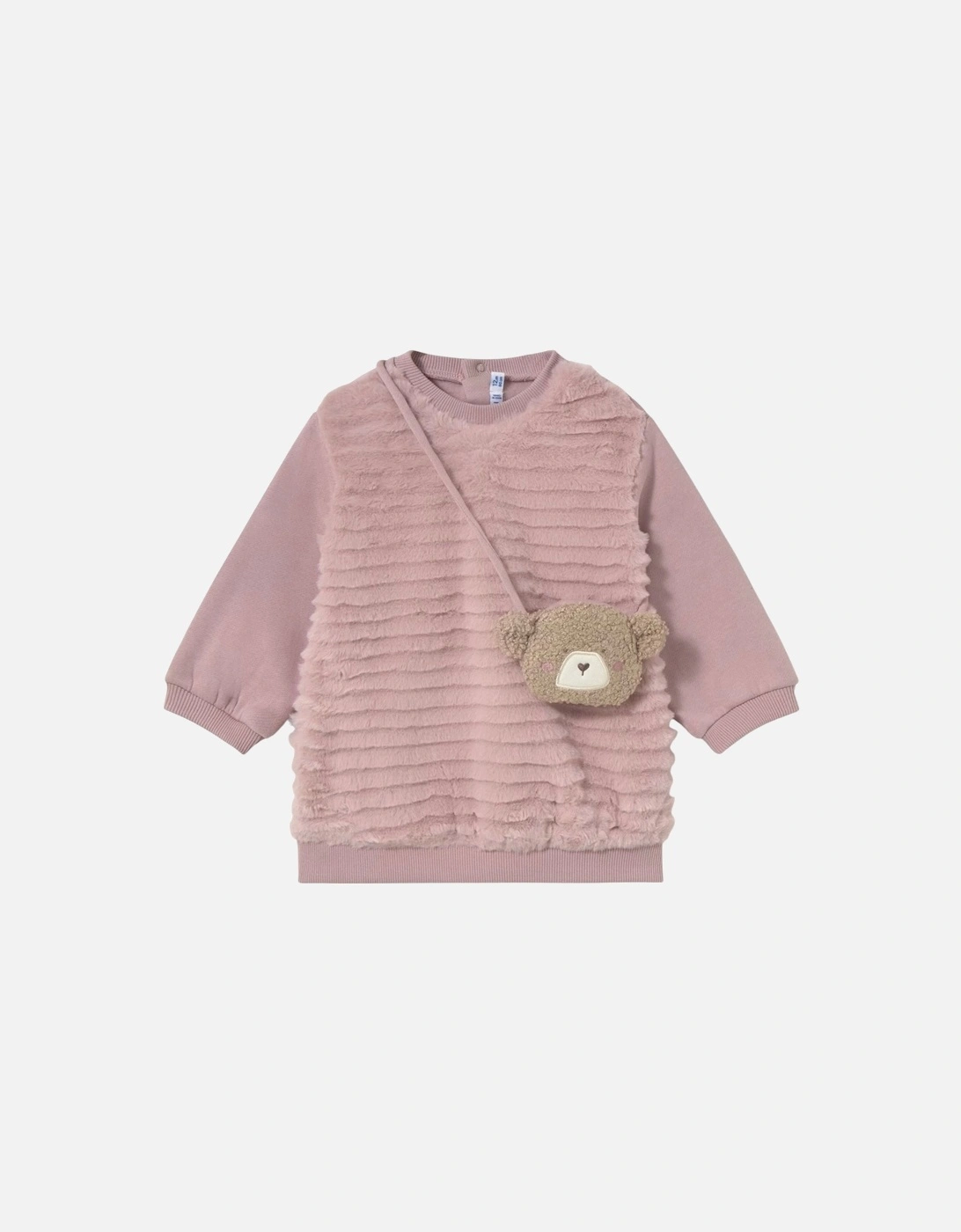 Girls Pink Fluffy Bag Dress, 4 of 3
