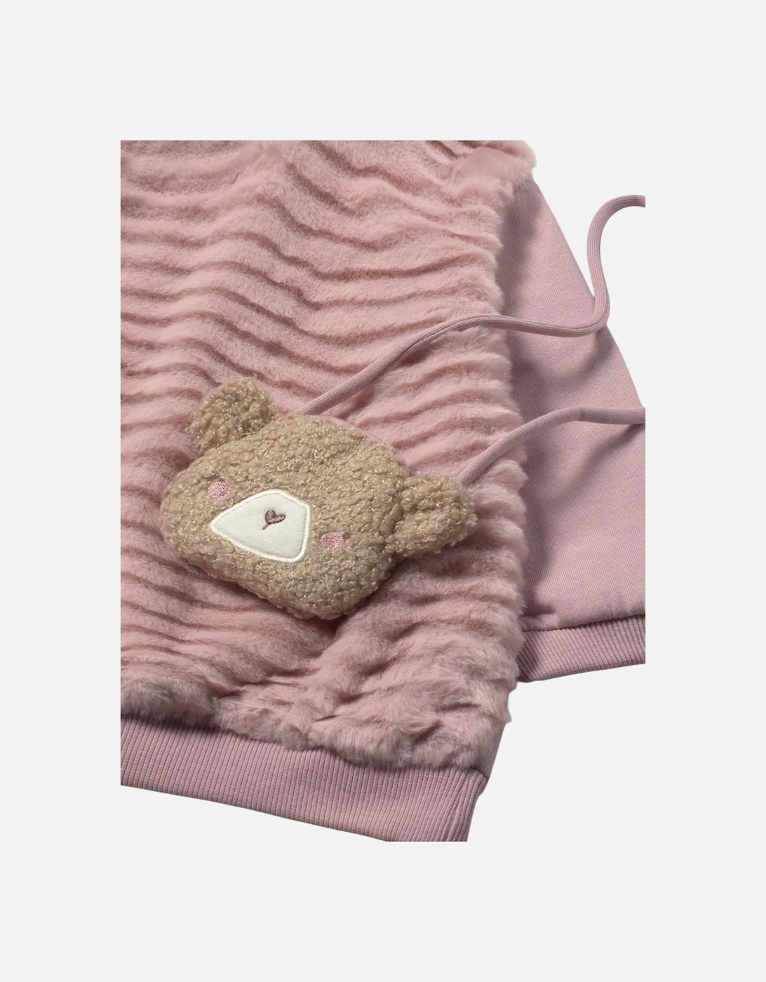 Girls Pink Fluffy Bag Dress