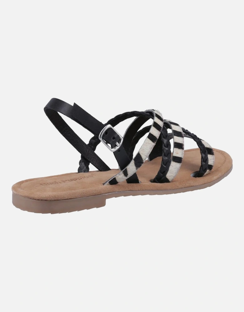 Womens/Ladies Amanda Strappy Leather Sandals