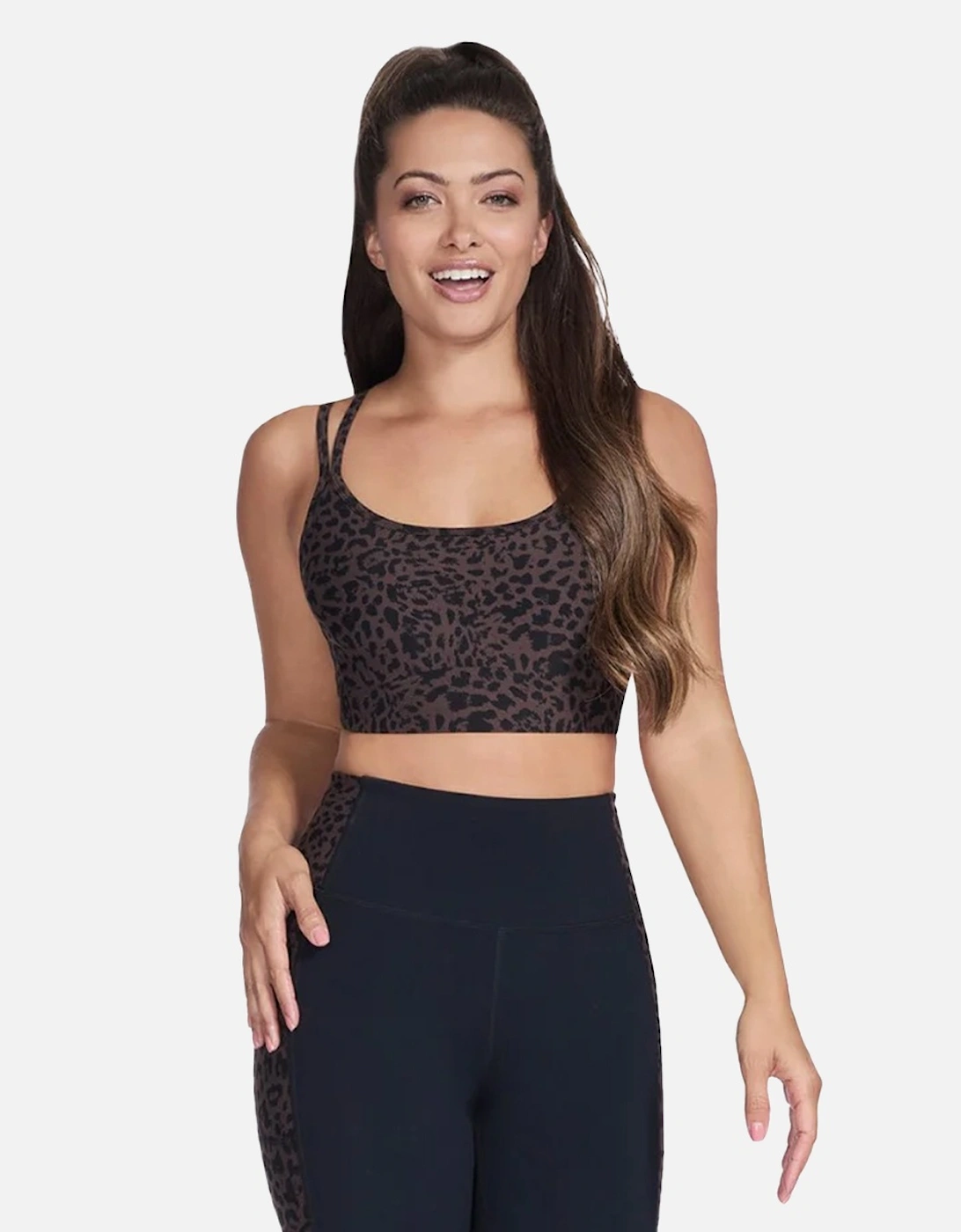Skechers Womens/Ladies Go Walk Cheetah Sports Bra, 4 of 3