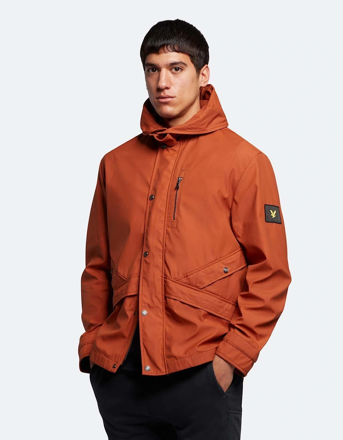 Lyle And Scott Men's Orange Hooded Jacket 40/Regular L