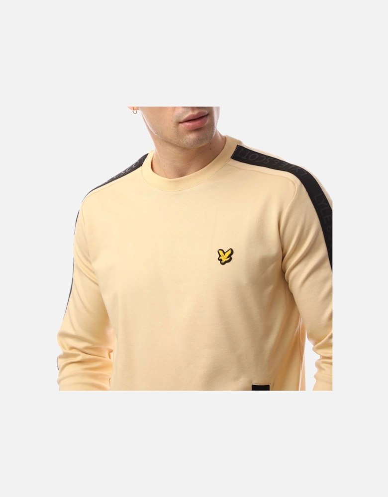 Pocket Branded Crew Sweatshirt