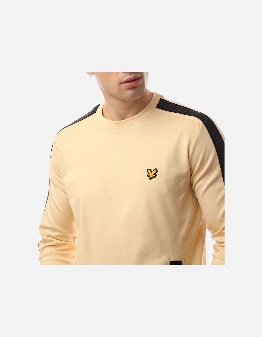 Pocket Branded Crew Sweatshirt