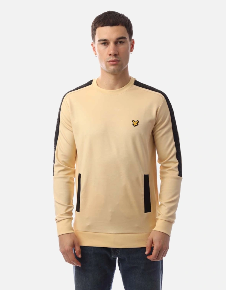 Pocket Branded Crew Sweatshirt
