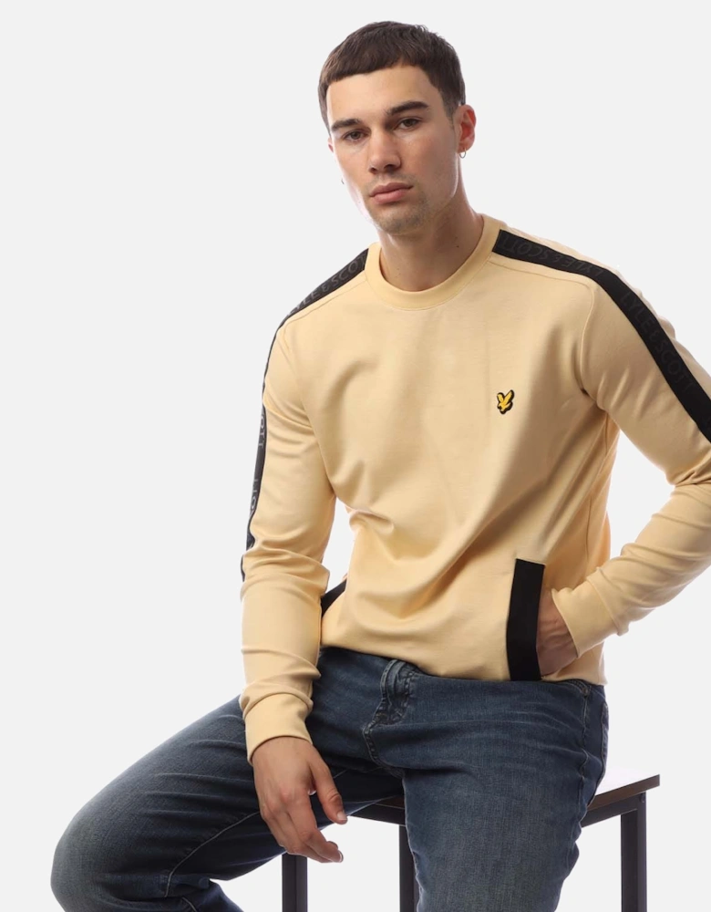 Pocket Branded Crew Sweatshirt