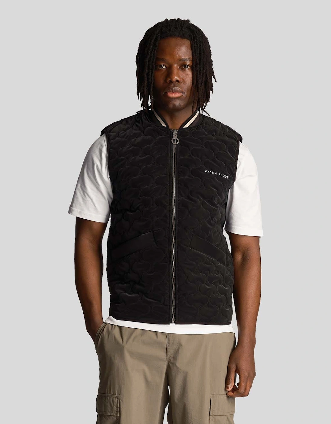 Lyle And Scott Men's Quilted Gilet - Black - Size: Regular/36