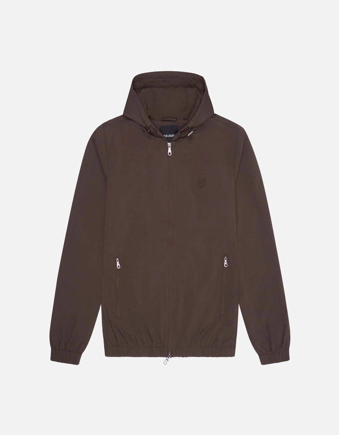 Tonal Eagle Hooded Bomber Jacket