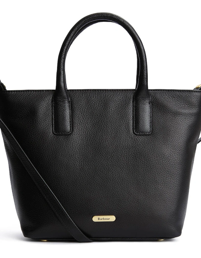 Birch Womens Leather Tote Bag - Black