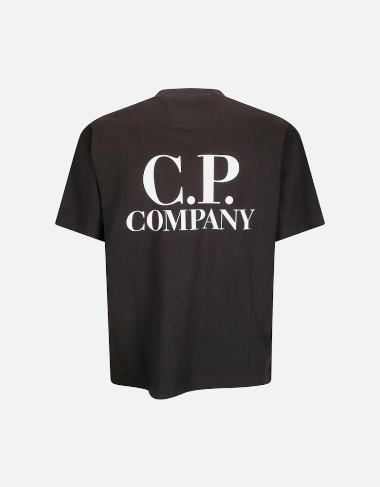 30/1 Patch Cotton T-Shirt Black