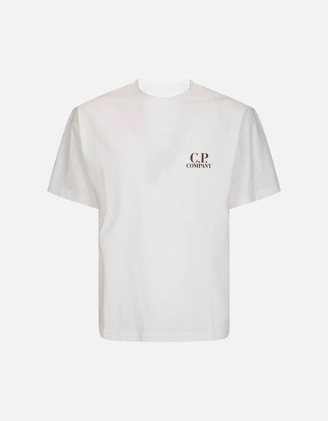 30/1 Patch Cotton T-Shirt White, 4 of 3