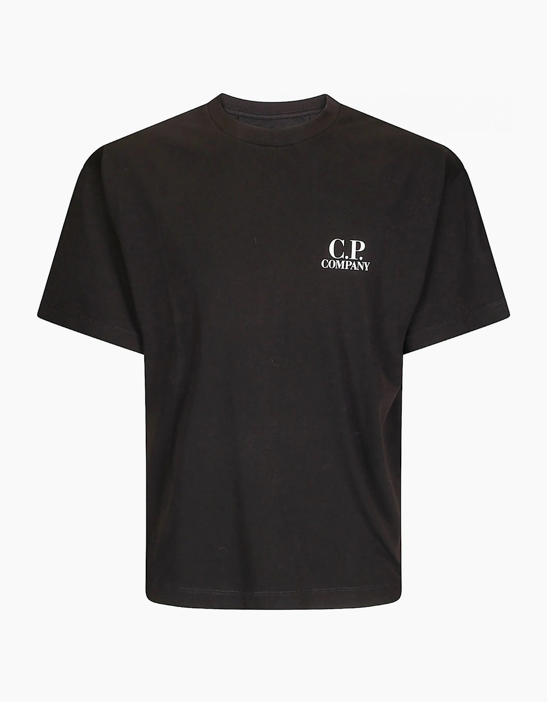 CP Company Men's 30/1 Patch Cotton T-Shirt Black - Size: 40