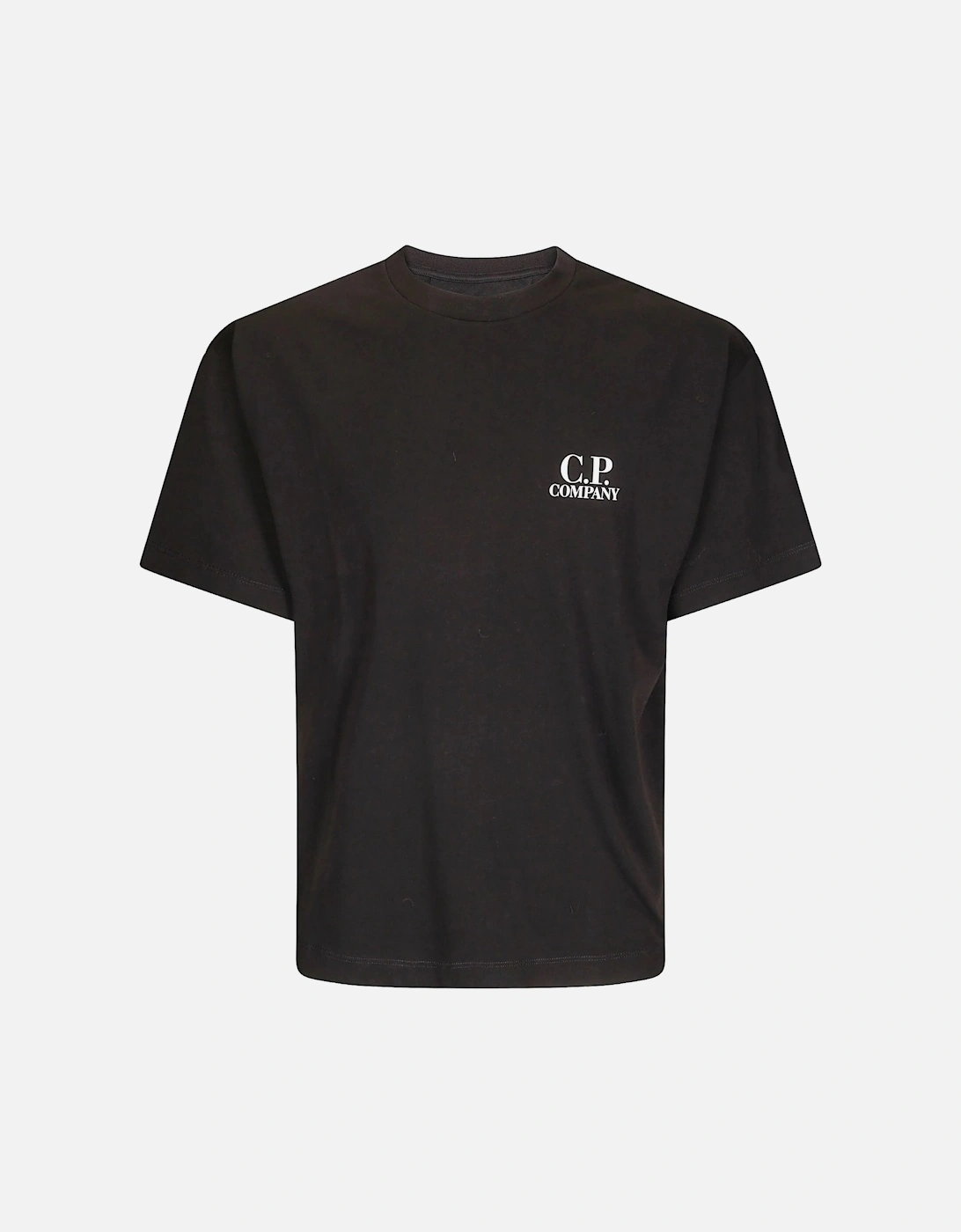 30/1 Patch Cotton T-Shirt Black, 4 of 3