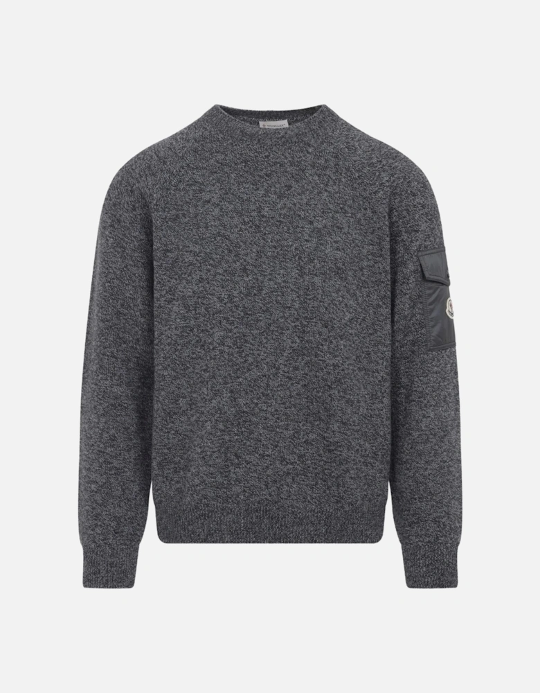 Pocket Detail Sweater Grey