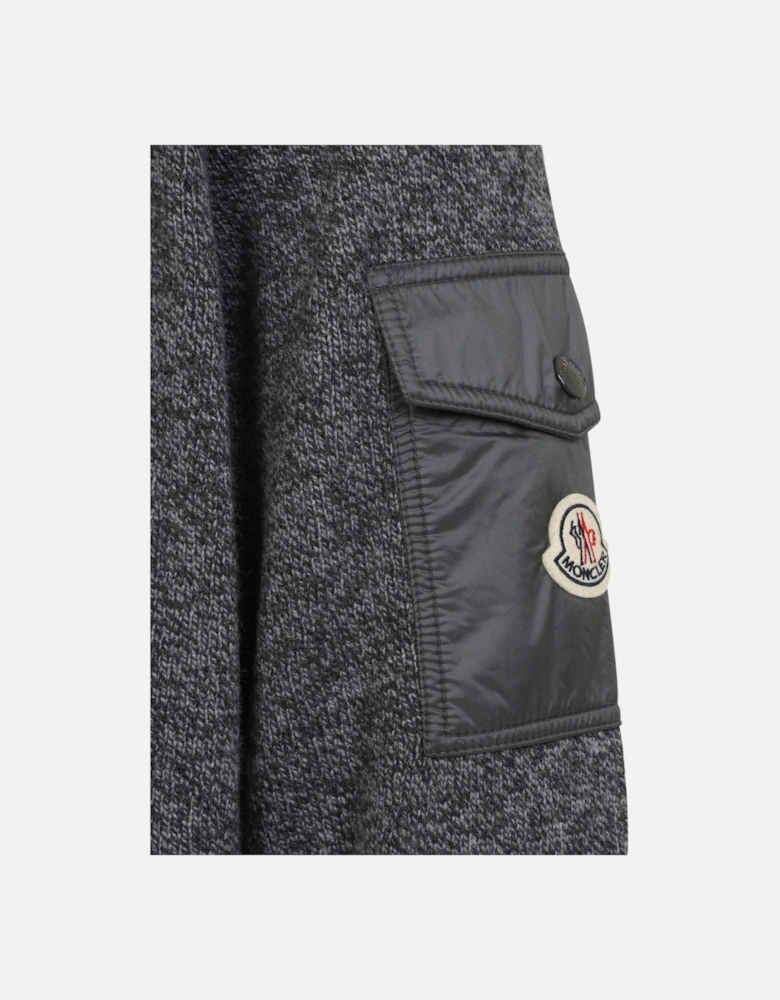 Pocket Detail Sweater Grey