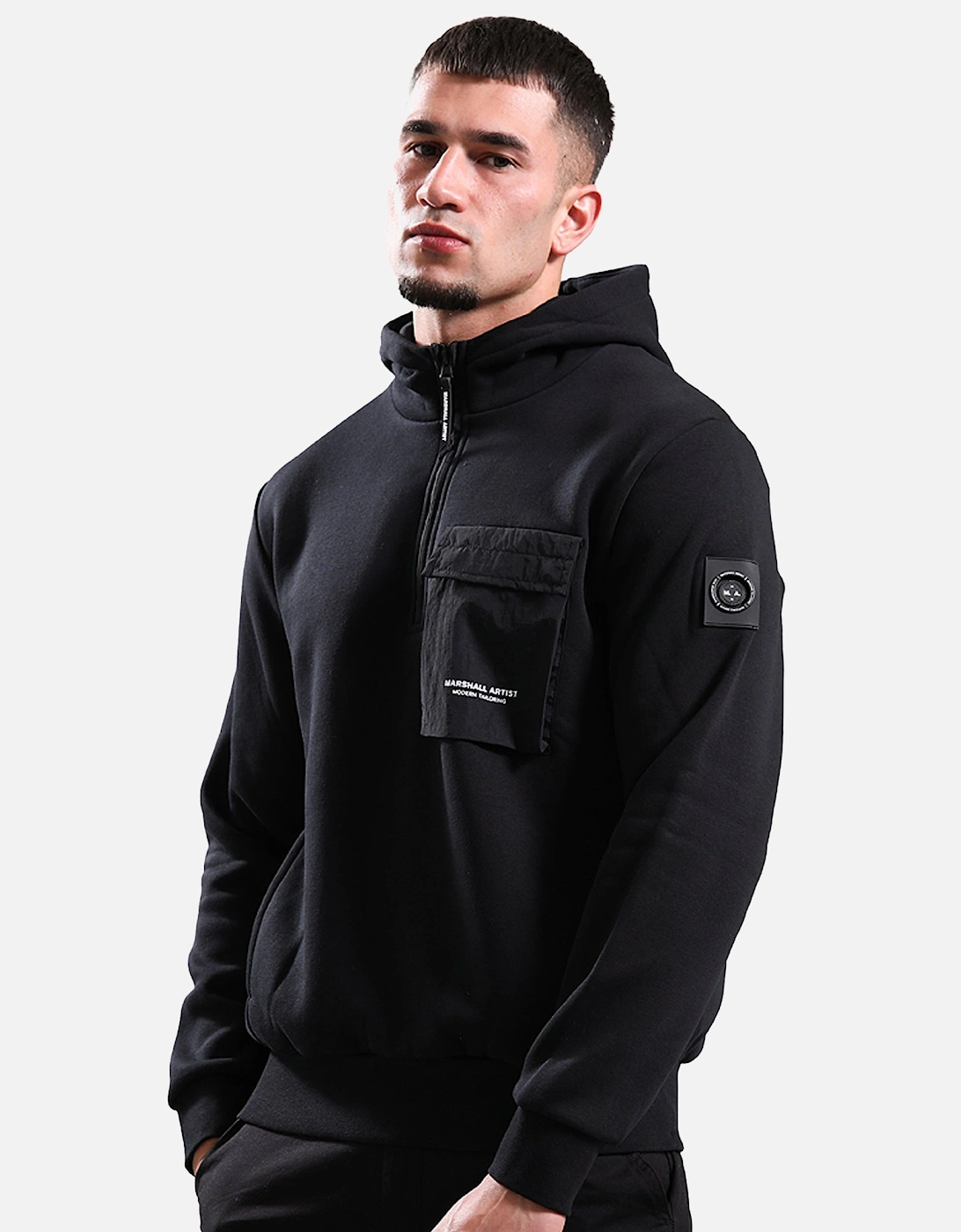 Crux Quarter Zip Hoodie Black, 5 of 4
