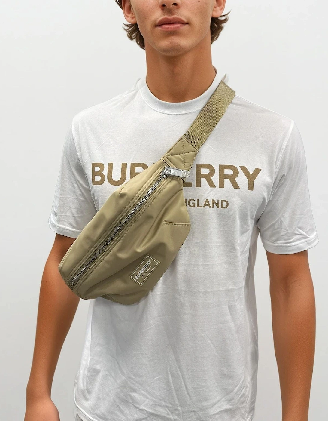 'Talbot' Cross Body Messenger Bag Gold Honey