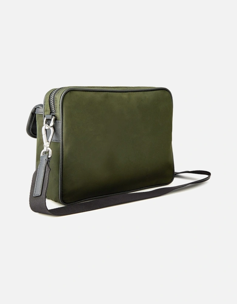 Re-Nylon Crossbody Bag in Military Green