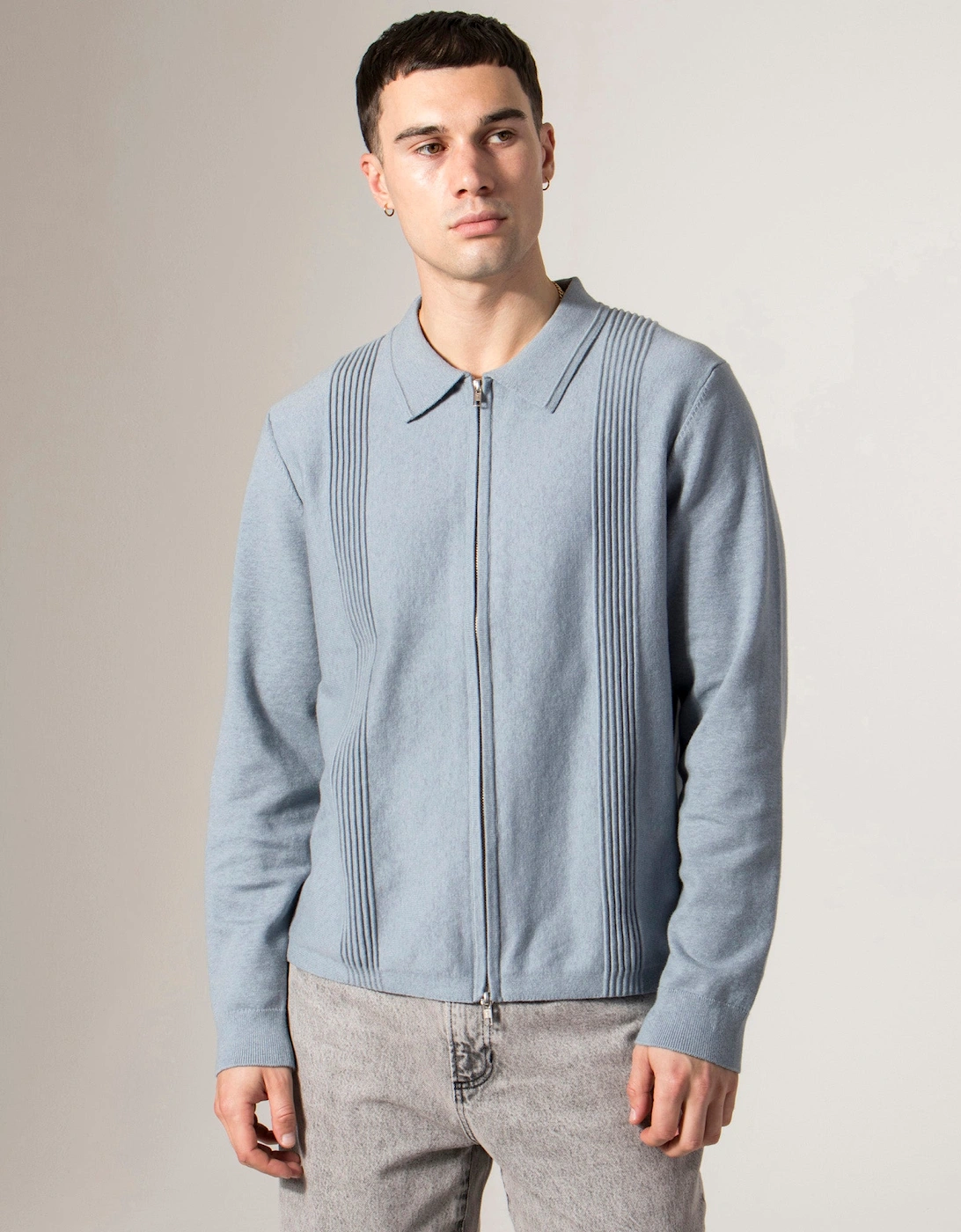 Lennox Polo Collar Zip Knit