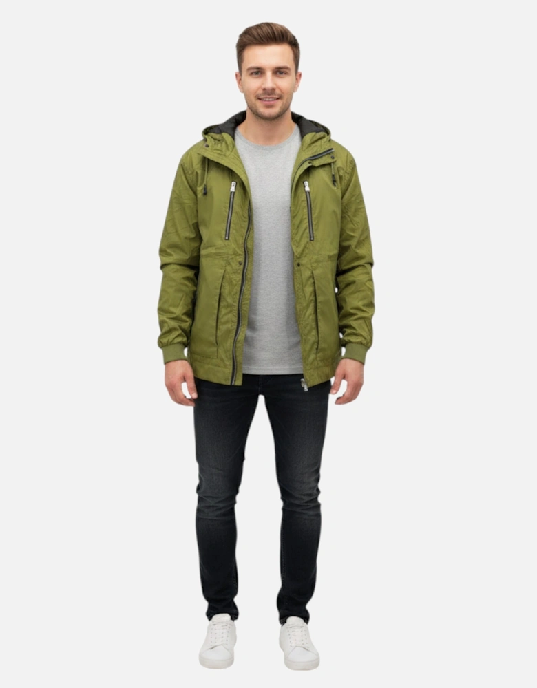 Toplook Mens Showerproof Jacket Relax Fit Lightweight Hooded Windbreaker Coat