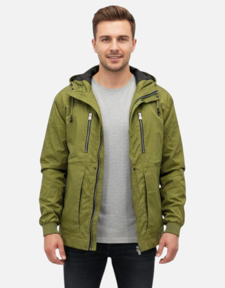 Toplook Mens Showerproof Jacket Relax Fit Lightweight Hooded Windbreaker Coat