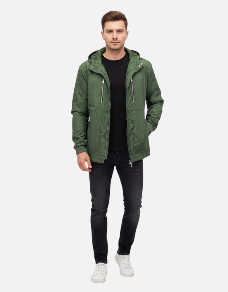 Toplook Mens Showerproof Jacket Relax Fit Lightweight Hooded Windbreaker Coat