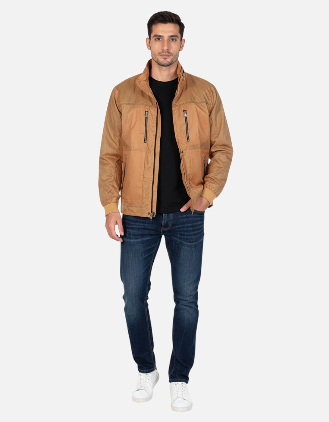 Toplook Mens Showerproof Jacket Relax Fit Lightweight Hooded Windbreaker Coat