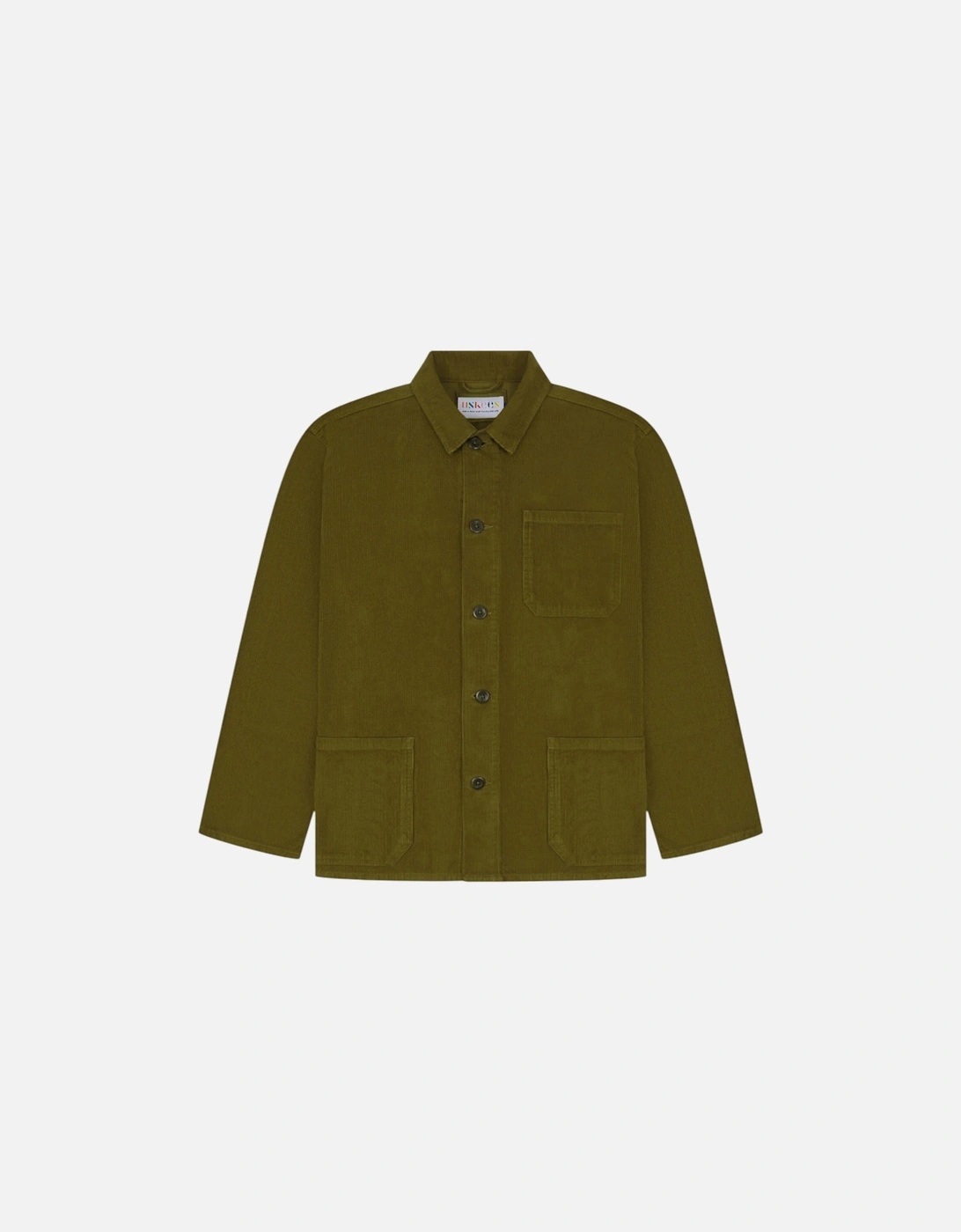 3001 Cord Buttoned Overshirt Jacket - Woodland Green, 5 of 4