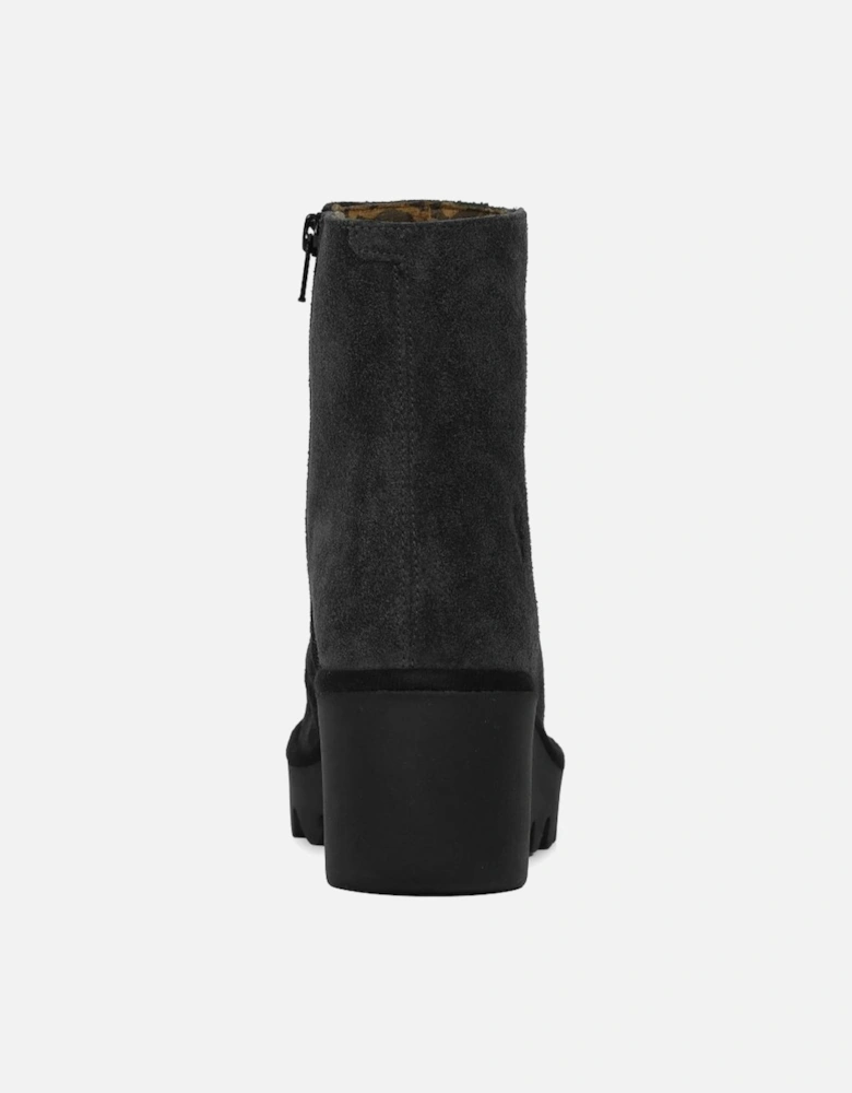 Bann Womens Wedge Heel Ankle Boots