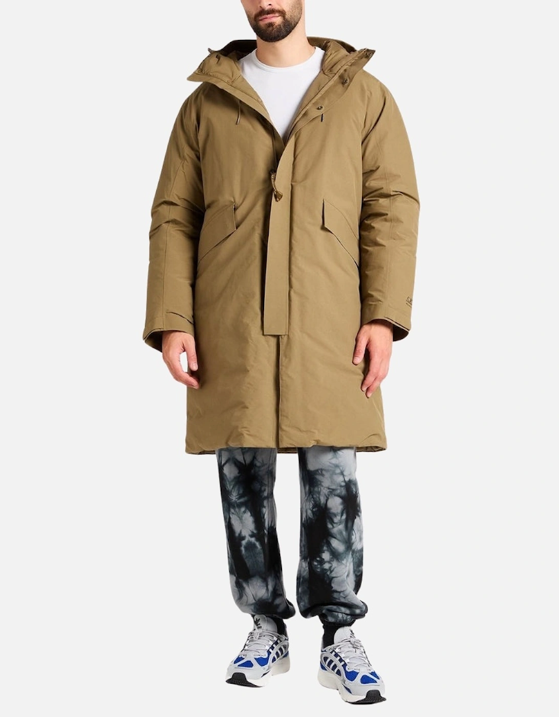 C.P. Company Brown Long Down Jacket