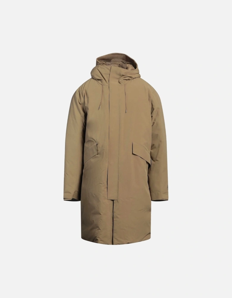 C.P. Company Brown Long Down Jacket