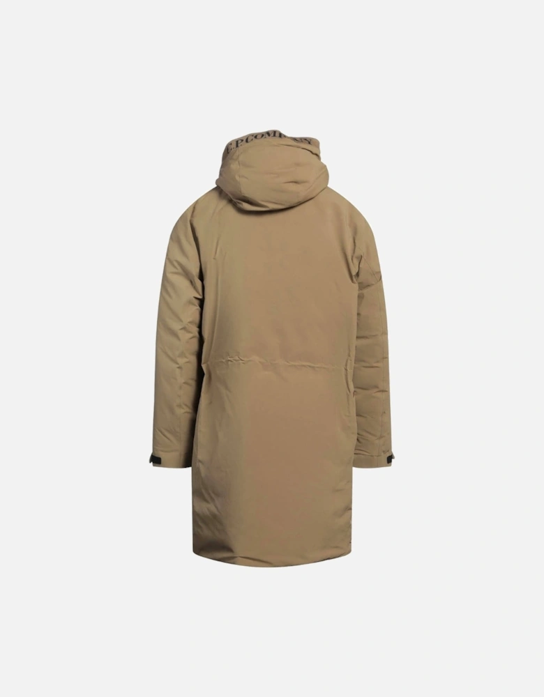 C.P. Company Brown Long Down Jacket