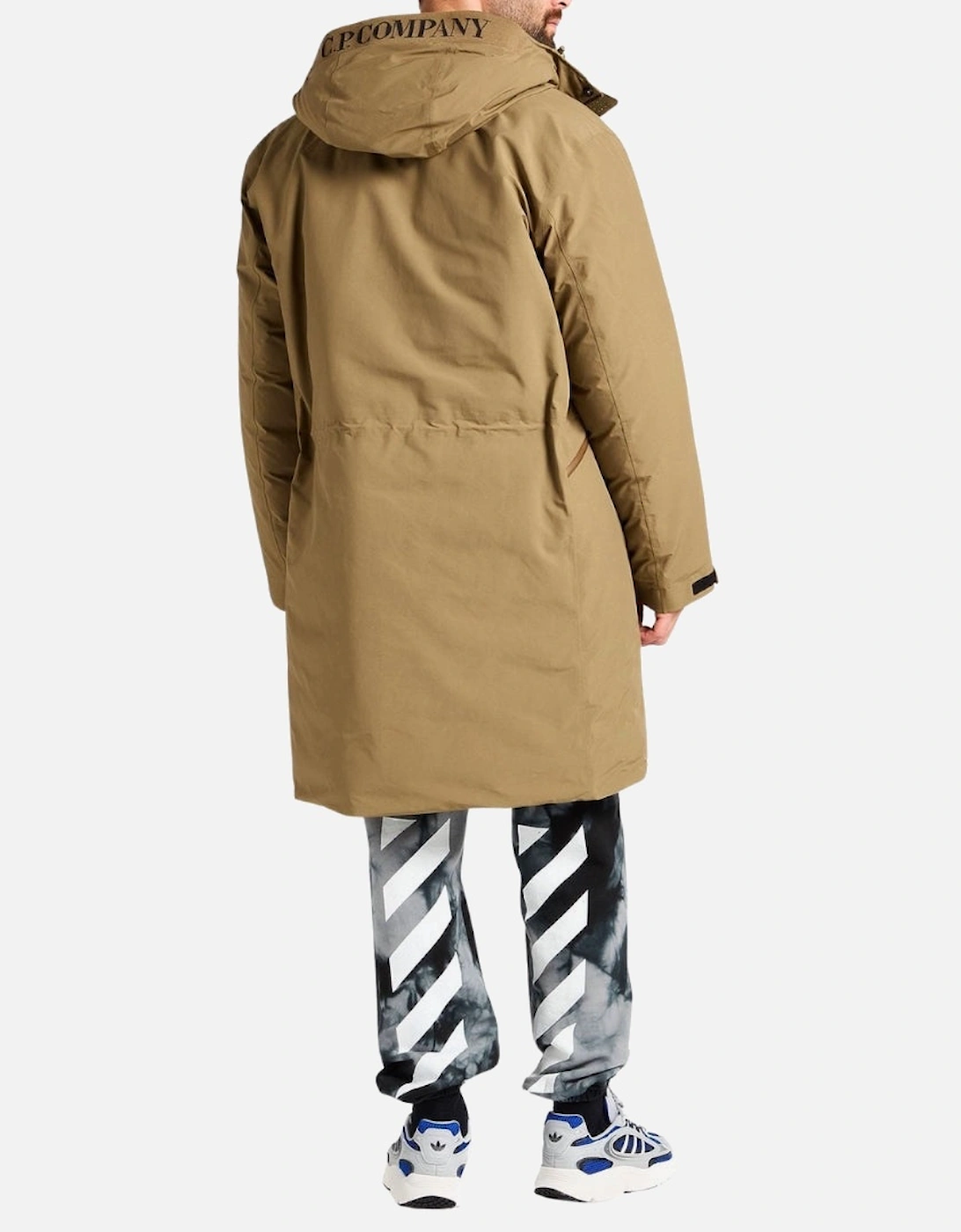C.P. Company Brown Long Down Jacket