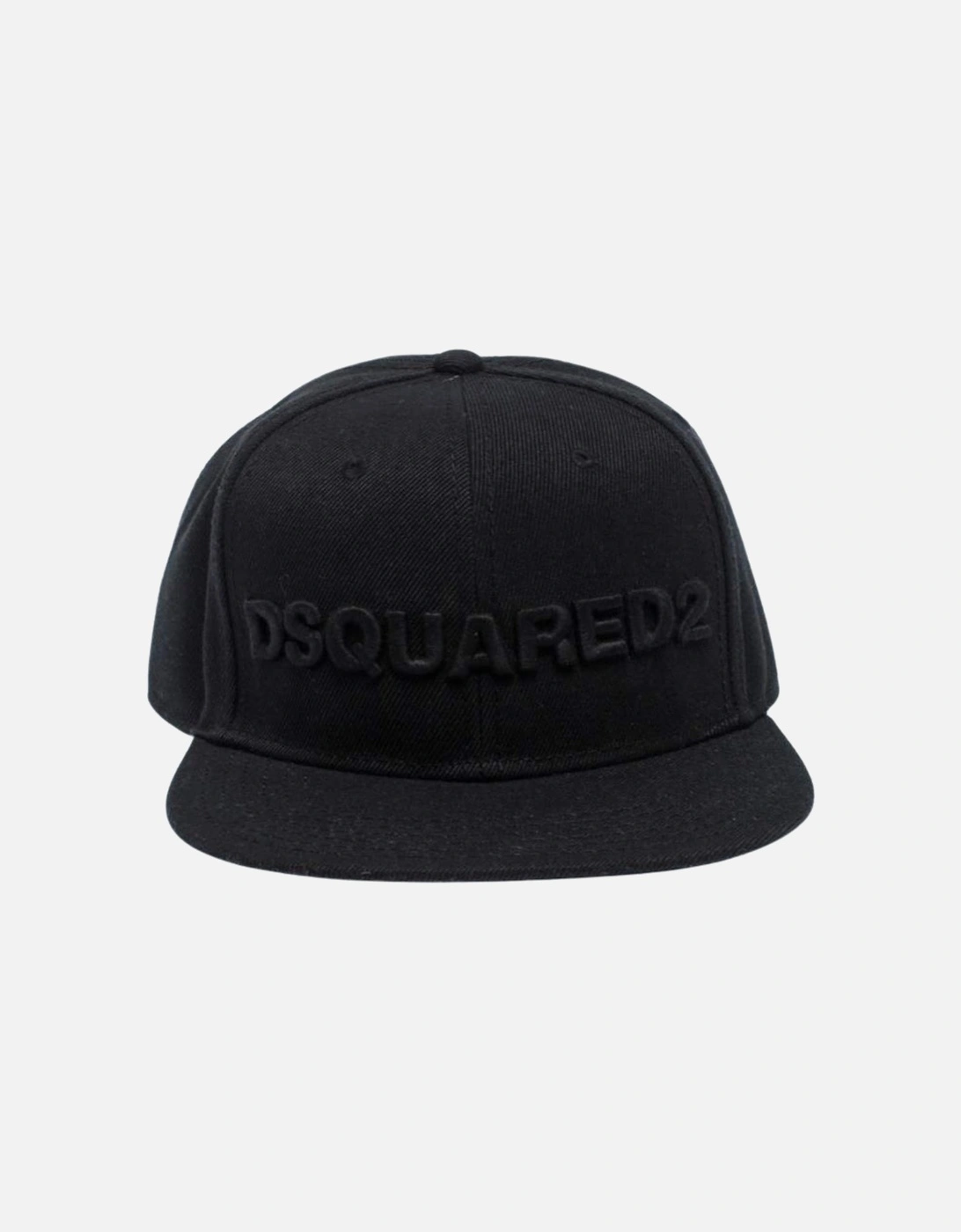 Monotone Embossed Logo Black Cap