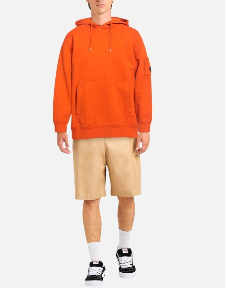 C.P. Company Lens Plain Orange Hoodie
