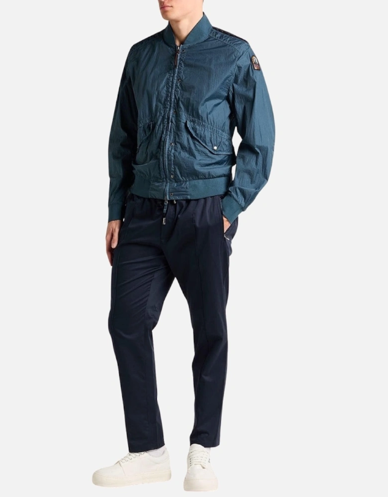 Novak Dark Avio Blue Bomber Jacket